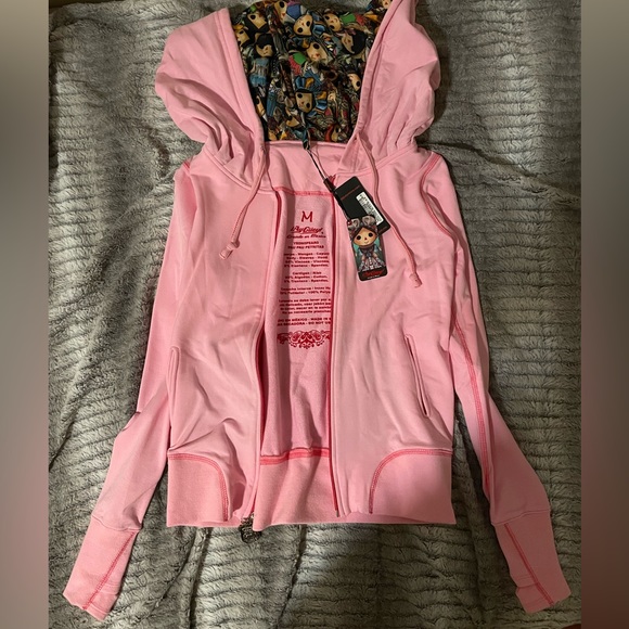 Ay Guay! Authentic pink sweater with little dolls. NWT size medium - Picture 6 of 8